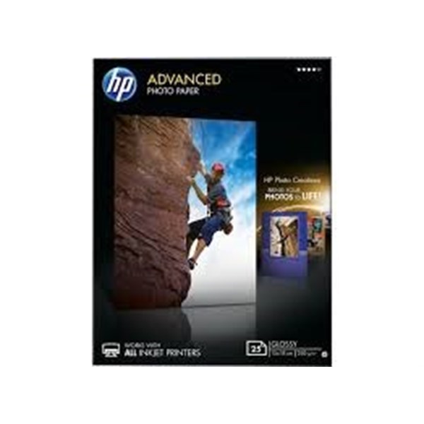 HP Q8696A Advanced Glossy Photo Paper 13x18 , 250 g/mq , 25 fogli