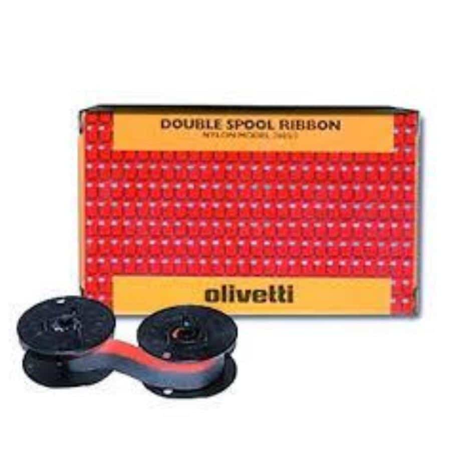 OLIVETTI 80406 Nastro Originale Nero + Rosso