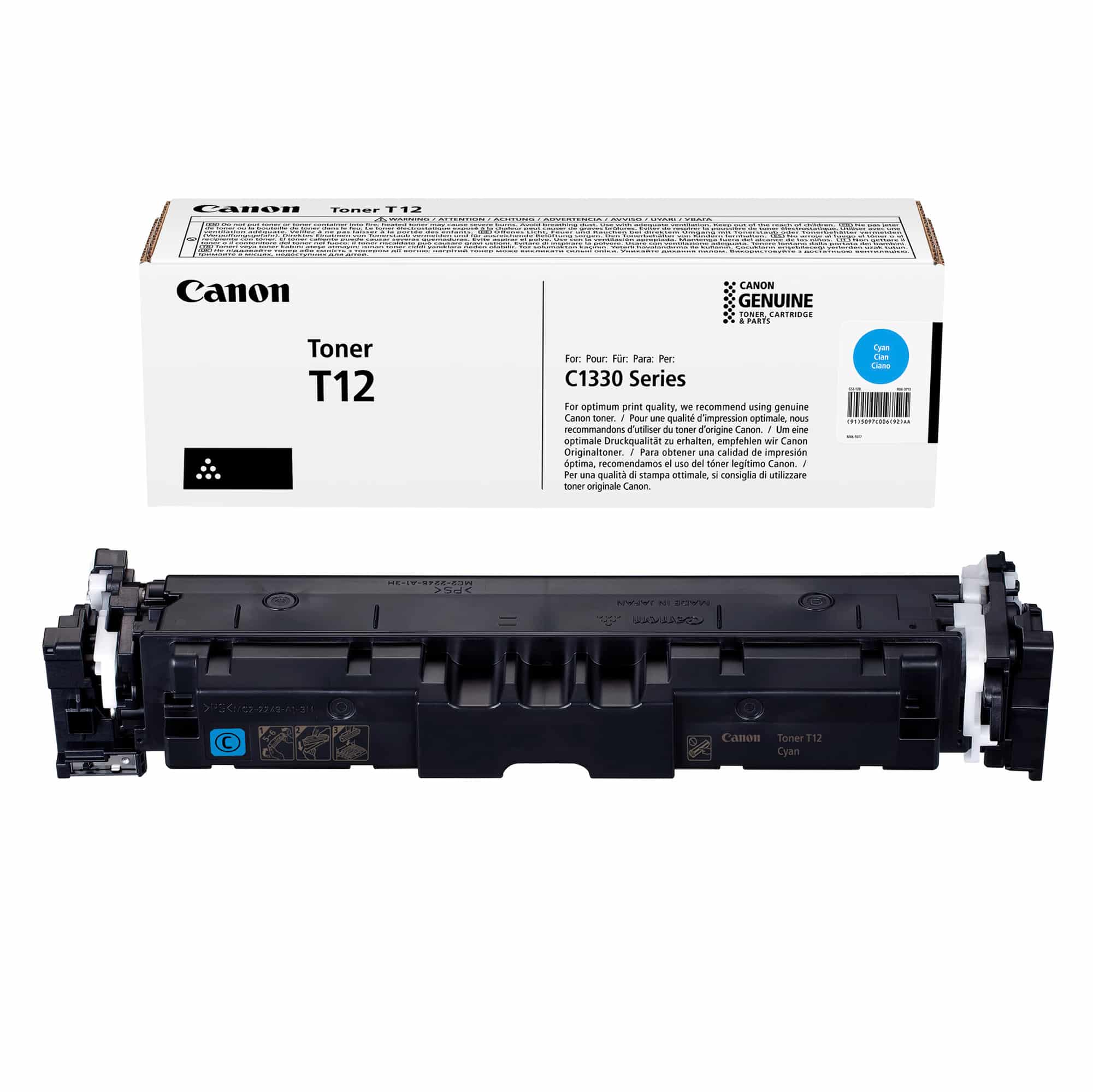 Toner Canon T12 5097C006 ciano Originale