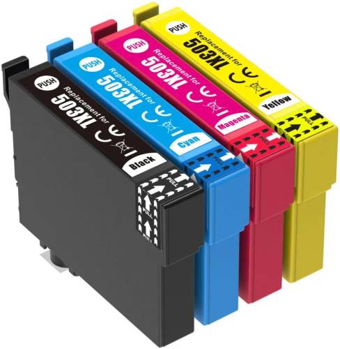 EPSON 503 XL SET 4 Cartucce vuote (1 Nera + 1 per colore) autoresettanti Serie PEPERONCINO