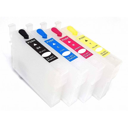 604XL 4 Cartucce vuote (1 Nera + 1 per colore) autoresettanti EPSON