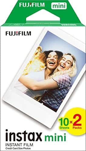 Fujifilm pellicola Instax mini Formato 46x62 mm, Confezione da 20 Foto
