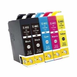 5 Cartucce Epson 603XL C13T03A64020 Nero + Colore Compatibili