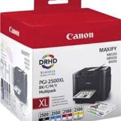 Multipack 4 Cartucce Canon PGI 2500XL (9254B004) BK/C/M/Y Originali