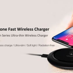 Carica batterie Allen wireless V2 Slim Standard Qi 10W Nero