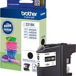 Cartuccia Brother LC221BK Nero Originale