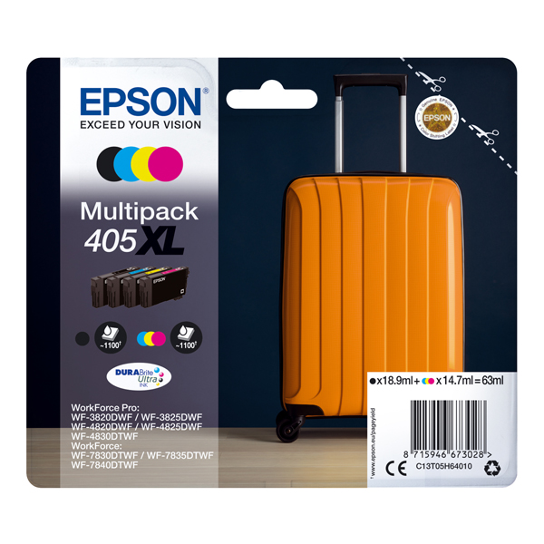Cartuccia Epson 405XL (C13T05H64010) Nero + Colore Originale