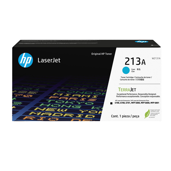 Toner HP 213A W2131A ciano Originale