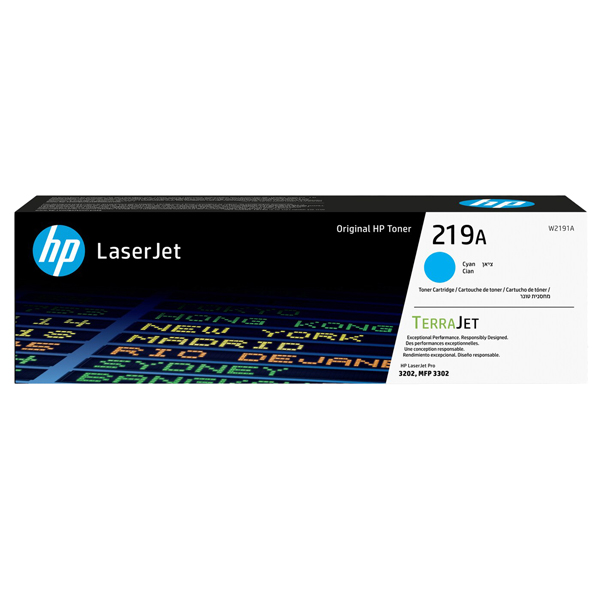 Toner HP 219A W2191A ciano Originale