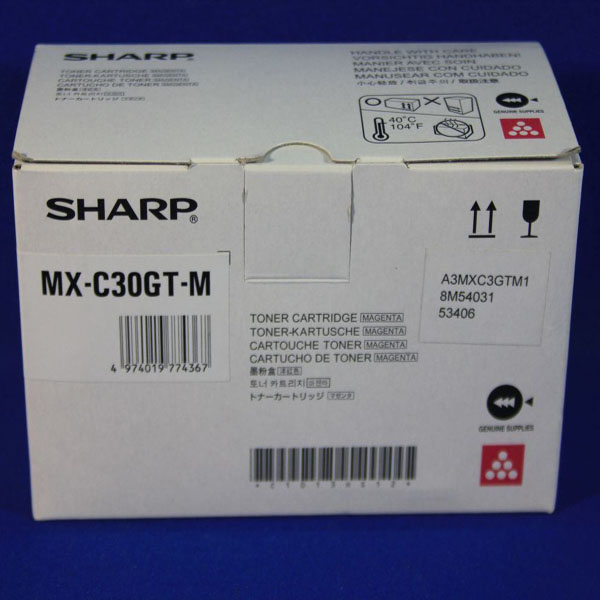 Toner Sharp MX-C30GTM (MX-C30GTM) Magenta Originale